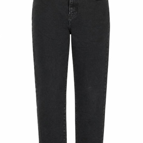 Denim & Co. Womens Black Cotton Straight Jeans Size 12 L26 in Regular Zip
