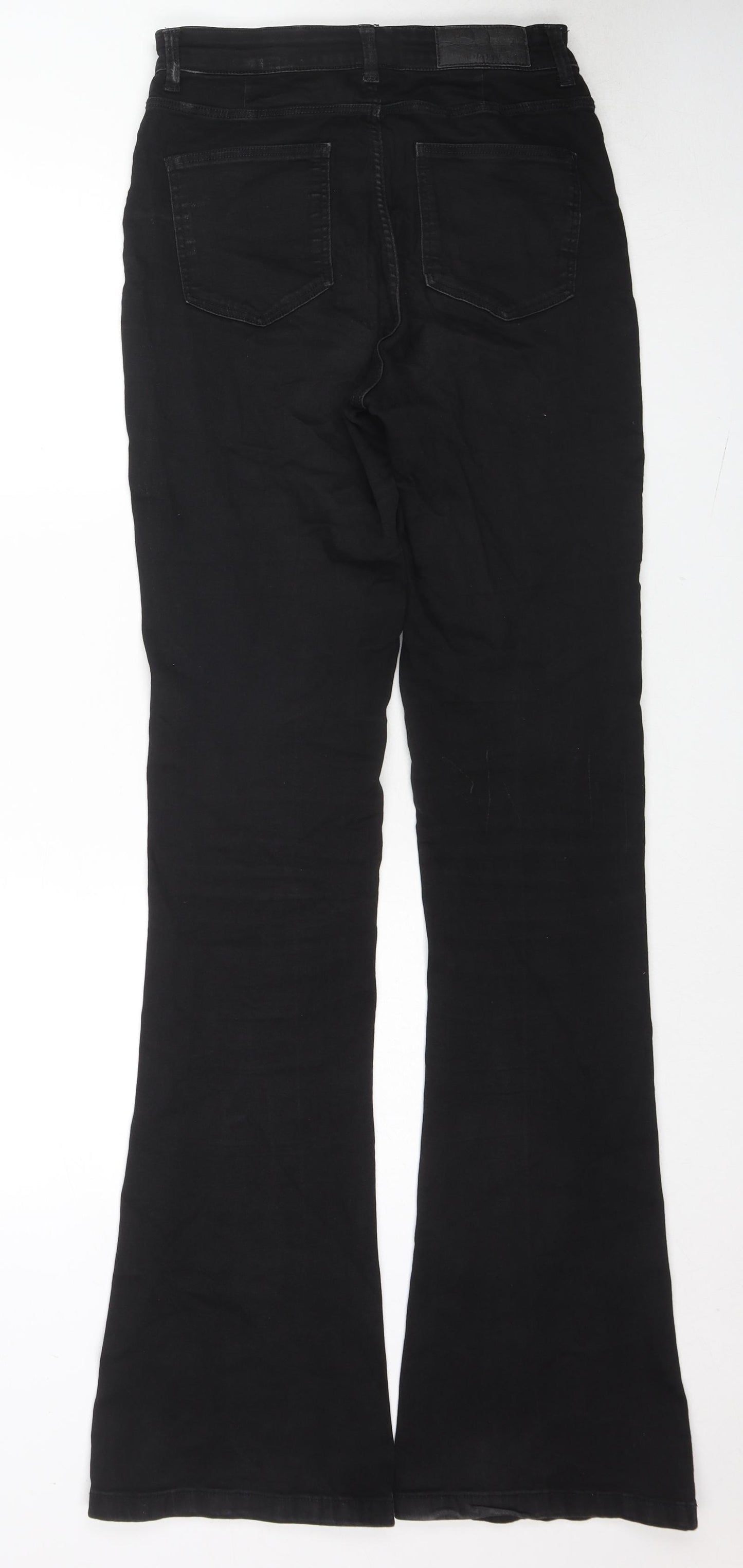 Noisy may Womens Black Cotton Flared Jeans Size 30 in L36 in Regular Zip