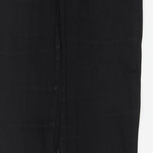 Noisy may Womens Black Cotton Flared Jeans Size 30 in L36 in Regular Zip