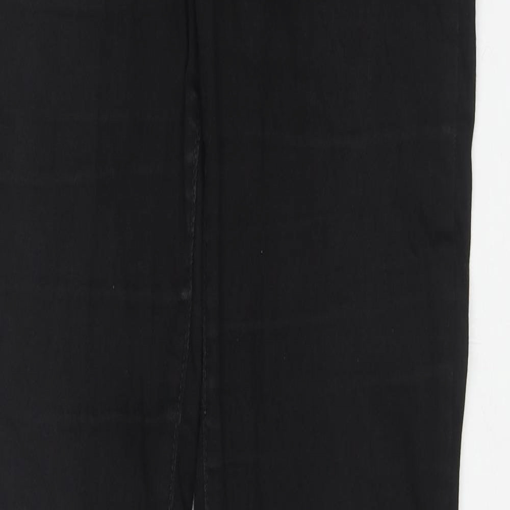 Noisy may Womens Black Cotton Flared Jeans Size 30 in L36 in Regular Zip