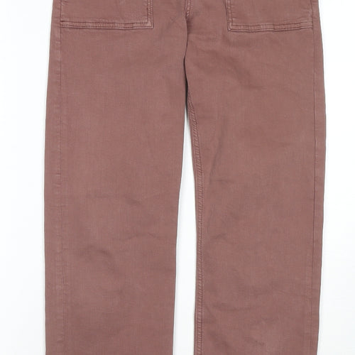 Mavi Jeans Womens Brown Cotton Straight Jeans Size 25 in L29 in Regular Zip