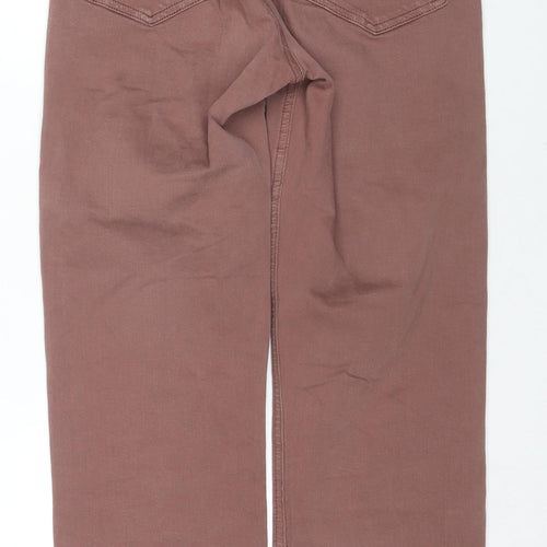 Mavi Jeans Womens Brown Cotton Straight Jeans Size 25 in L29 in Regular Zip
