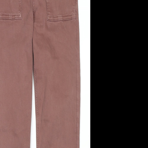 Mavi Jeans Womens Brown Cotton Straight Jeans Size 25 in L29 in Regular Zip