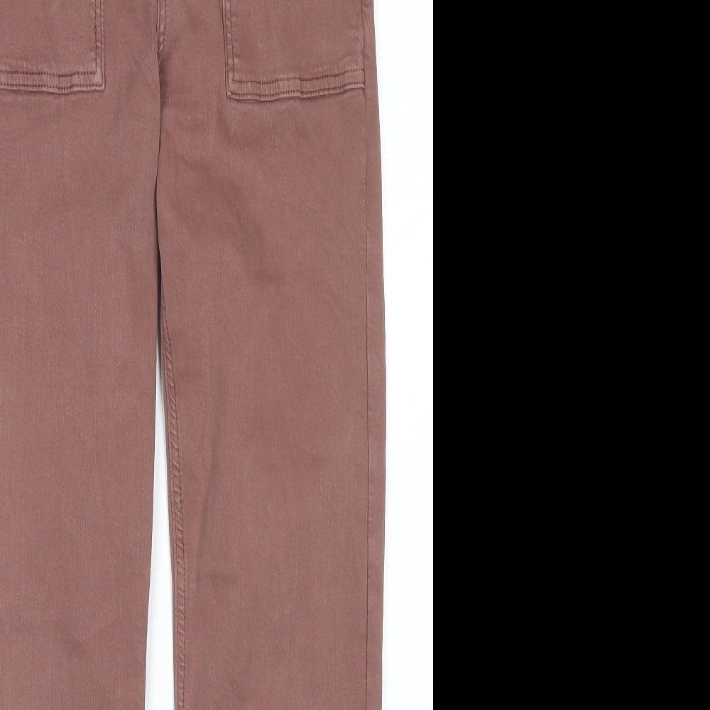 Mavi Jeans Womens Brown Cotton Straight Jeans Size 25 in L29 in Regular Zip