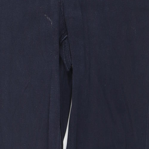 BHS Womens Blue Cotton Skinny Jeans Size 14 L28 in Regular Zip