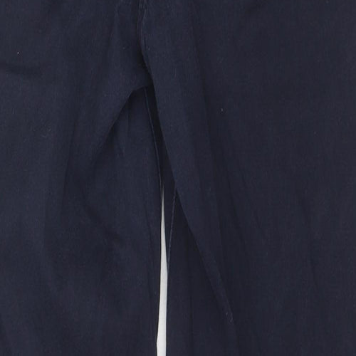 BHS Womens Blue Cotton Skinny Jeans Size 14 L28 in Regular Zip