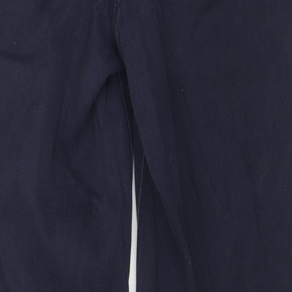 BHS Womens Blue Cotton Skinny Jeans Size 14 L28 in Regular Zip