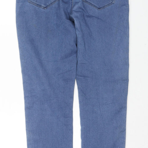 Yes Yes Womens Blue Cotton Skinny Jeans Size 10 L25 in Regular Zip