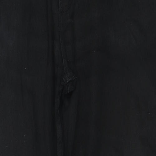 Blue Harbour Mens Black Cotton Straight Jeans Size 36 in L29 in Regular Zip