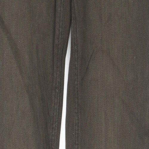 NEXT Womens Green Cotton Skinny Jeans Size 8 L28 in Regular Zip