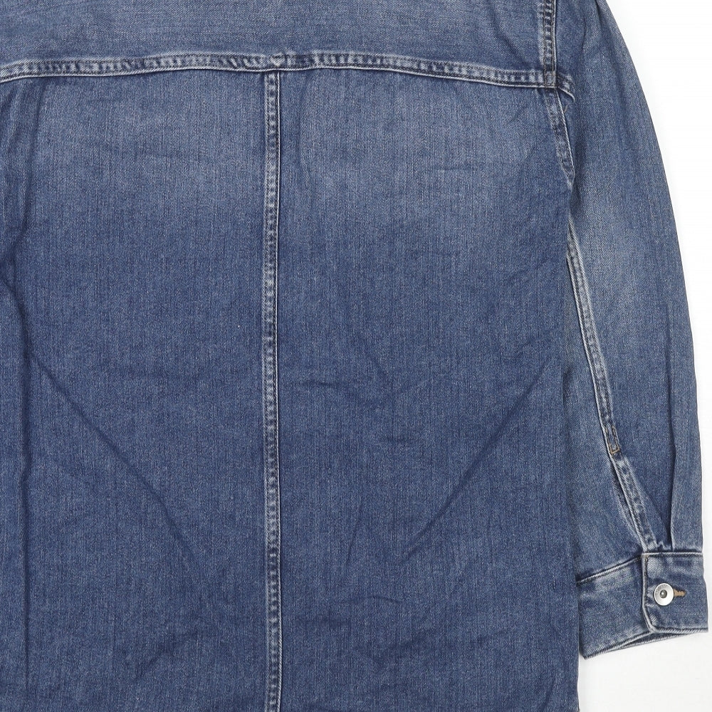 Marks and Spencer Mens Blue Jacket Size S Button