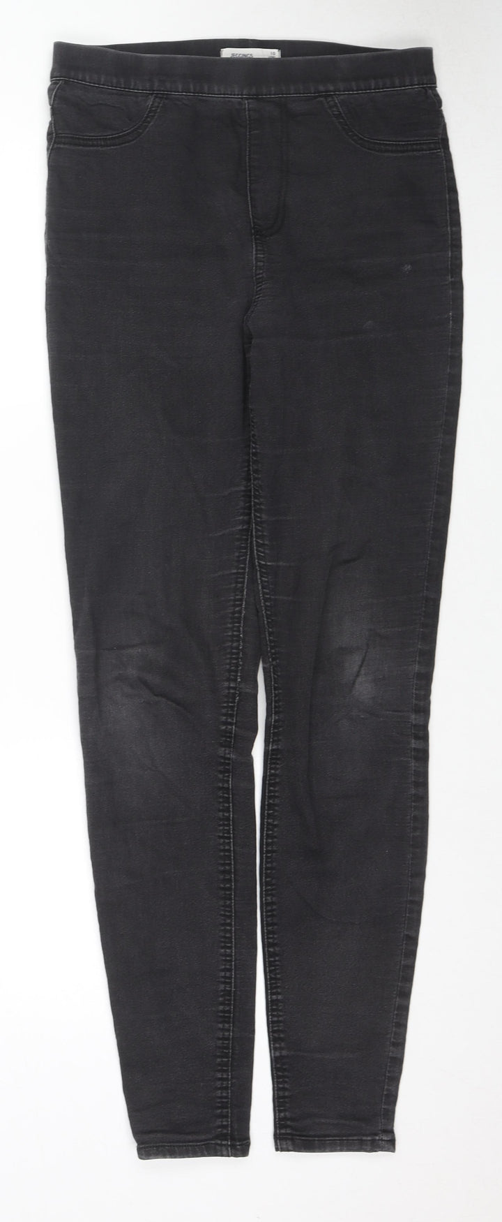 Marks and Spencer Womens Grey Cotton Jegging Jeans Size 10 L29 in Regular