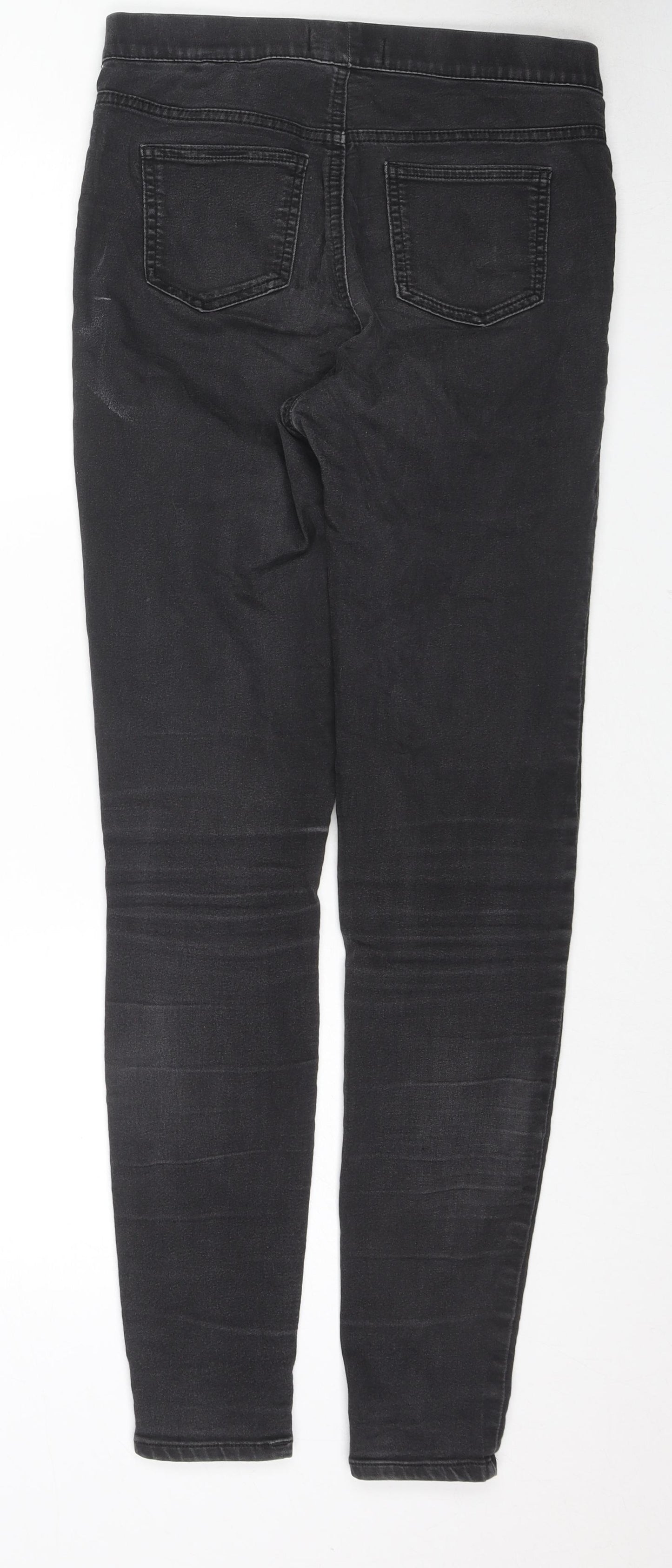 Marks and Spencer Womens Grey Cotton Jegging Jeans Size 10 L29 in Regular