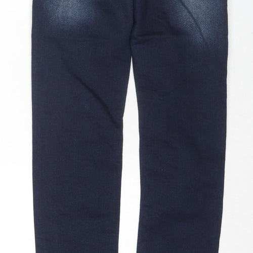 NEXT Womens Blue Cotton Skinny Jeans Size 6 L30 in Regular Zip