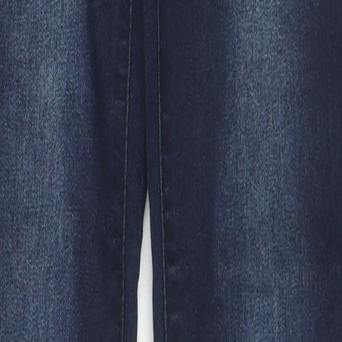 NEXT Womens Blue Cotton Skinny Jeans Size 6 L30 in Regular Zip