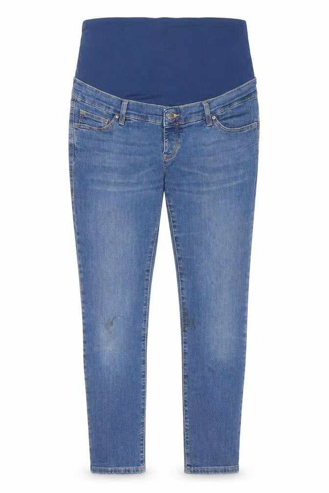 Topshop Womens Blue Cotton Skinny Jeans Size 10 L25 in Slim Zip