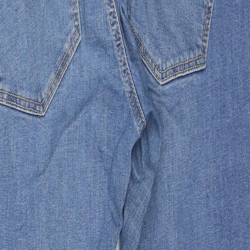 Topshop Womens Blue Cotton Skinny Jeans Size 10 L25 in Slim Zip