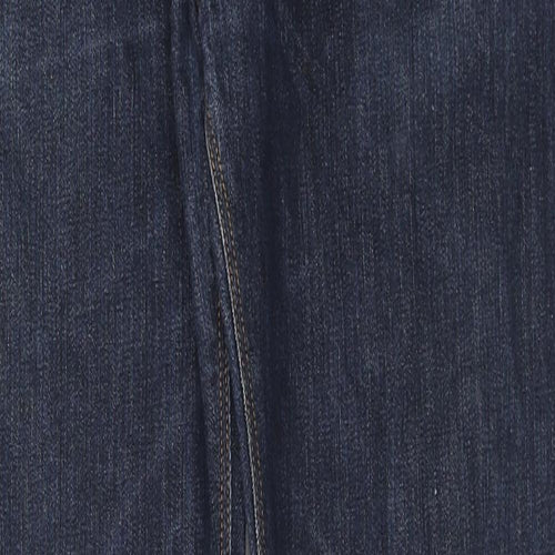 ASOS Mens Blue Cotton Straight Jeans Size 33 in L32 in Regular Zip