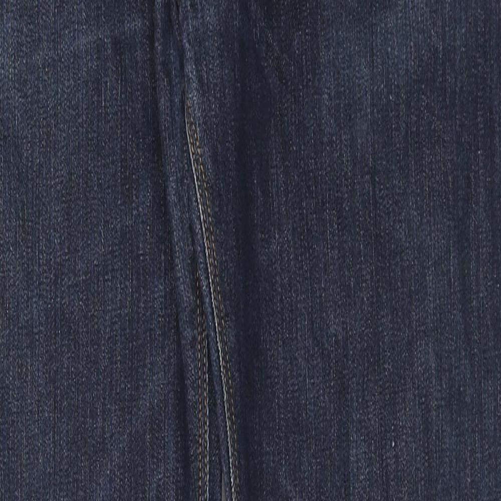 ASOS Mens Blue Cotton Straight Jeans Size 33 in L32 in Regular Zip