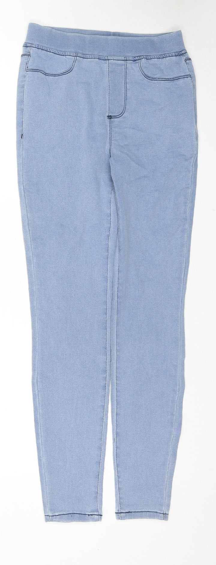 City Comfort Womens Blue Cotton Jegging Jeans Size 8 L28 in Regular