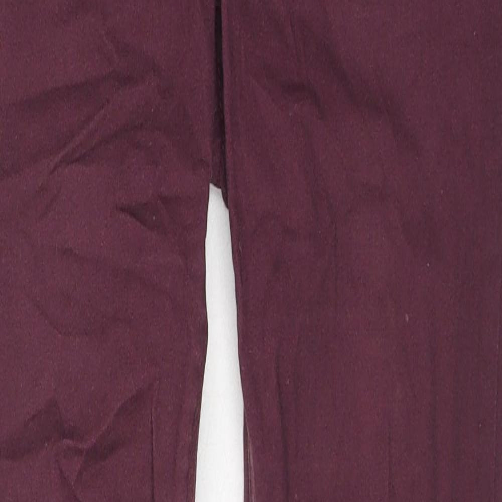 Love Label Womens Red Cotton Skinny Jeans Size 8 L28 in Regular Zip