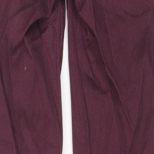 Love Label Womens Red Cotton Skinny Jeans Size 8 L28 in Regular Zip