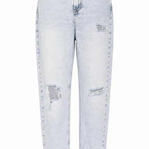 Denim & Co. Womens Blue Cotton Straight Jeans Size 6 L29 in Regular Zip
