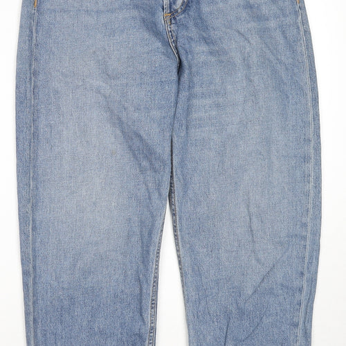 rag & bone Womens Blue Cotton Mom Jeans Size 25 in L25 in Regular Zip