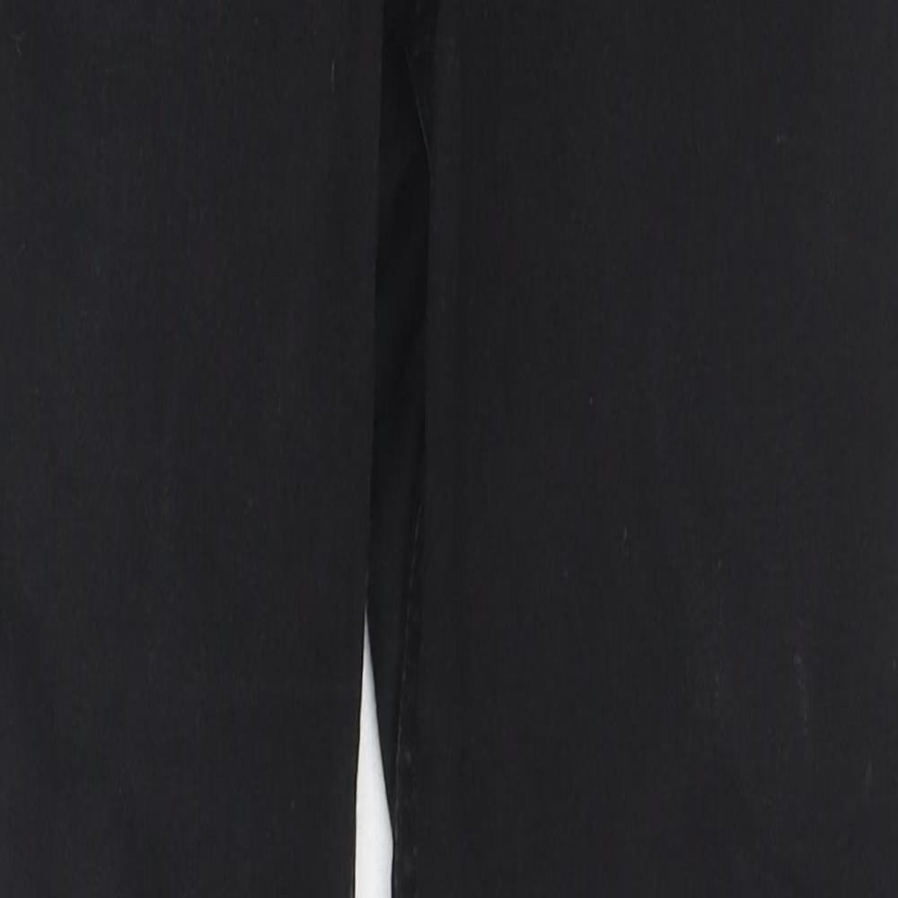 Marks and Spencer Womens Black Cotton Skinny Jeans Size 10 L29 in Regular Zip