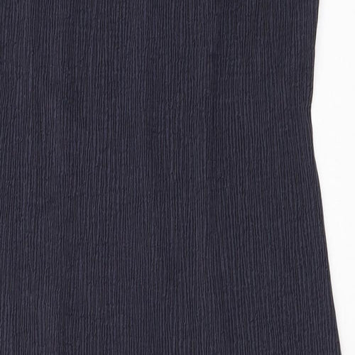 Marks and Spencer Womens Grey Polyester Tank Dress Size 12 Boat Neck Zip