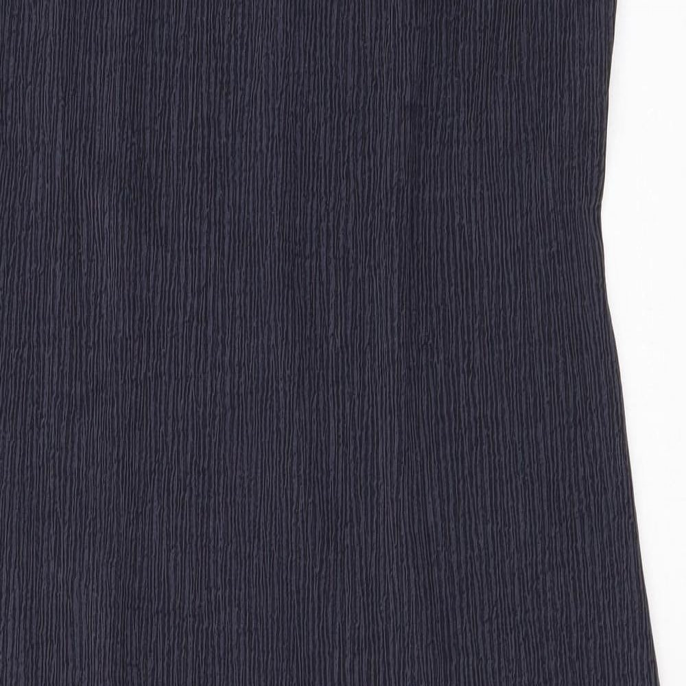 Marks and Spencer Womens Grey Polyester Tank Dress Size 12 Boat Neck Zip