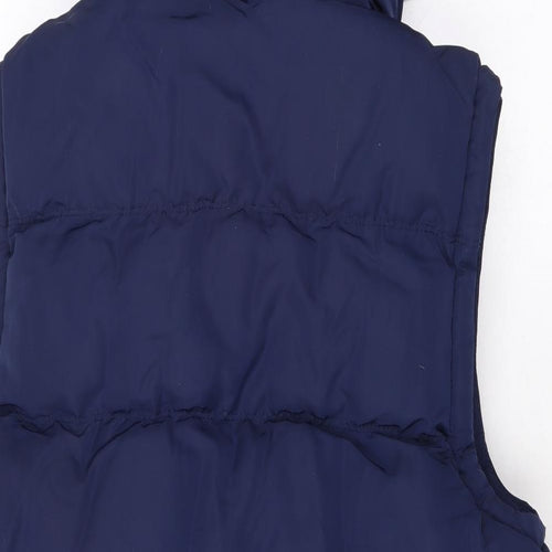 SoulCal&Co Mens Blue Gilet Coat Size S Zip