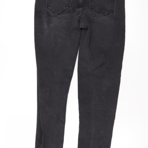 ESMARA Womens Grey Cotton Skinny Jeans Size 14 L27 in Regular Zip
