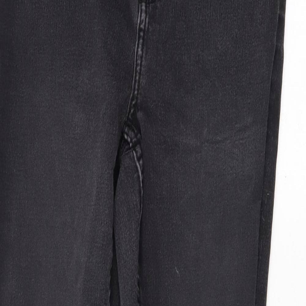 ESMARA Womens Grey Cotton Skinny Jeans Size 14 L27 in Regular Zip