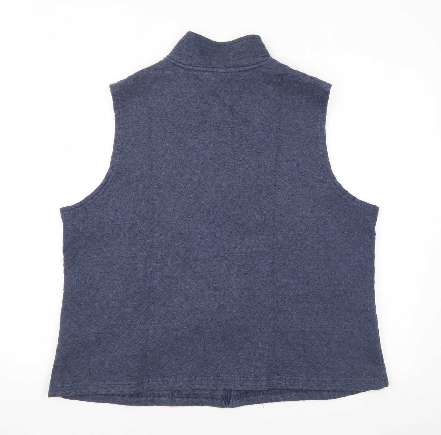 DASH Womens Blue Gilet Jacket Size 20 Zip