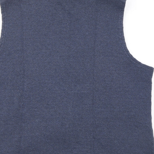 DASH Womens Blue Gilet Jacket Size 20 Zip