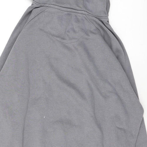 Pink Soda Womens Grey Cotton Pullover Hoodie Size 12 Pullover