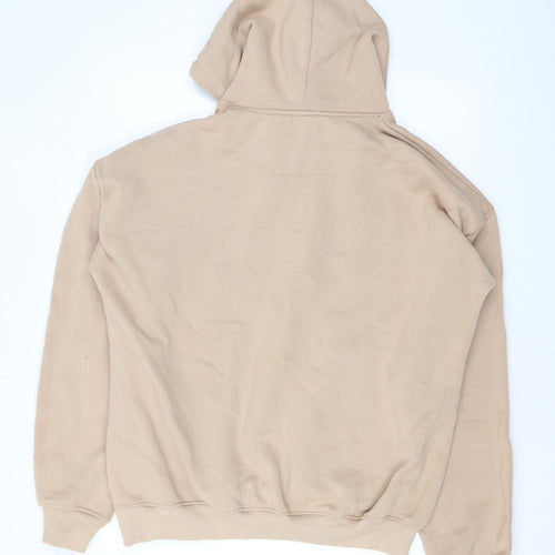 Northwest Mens Beige Cotton Pullover Hoodie Size L - Brooklyn