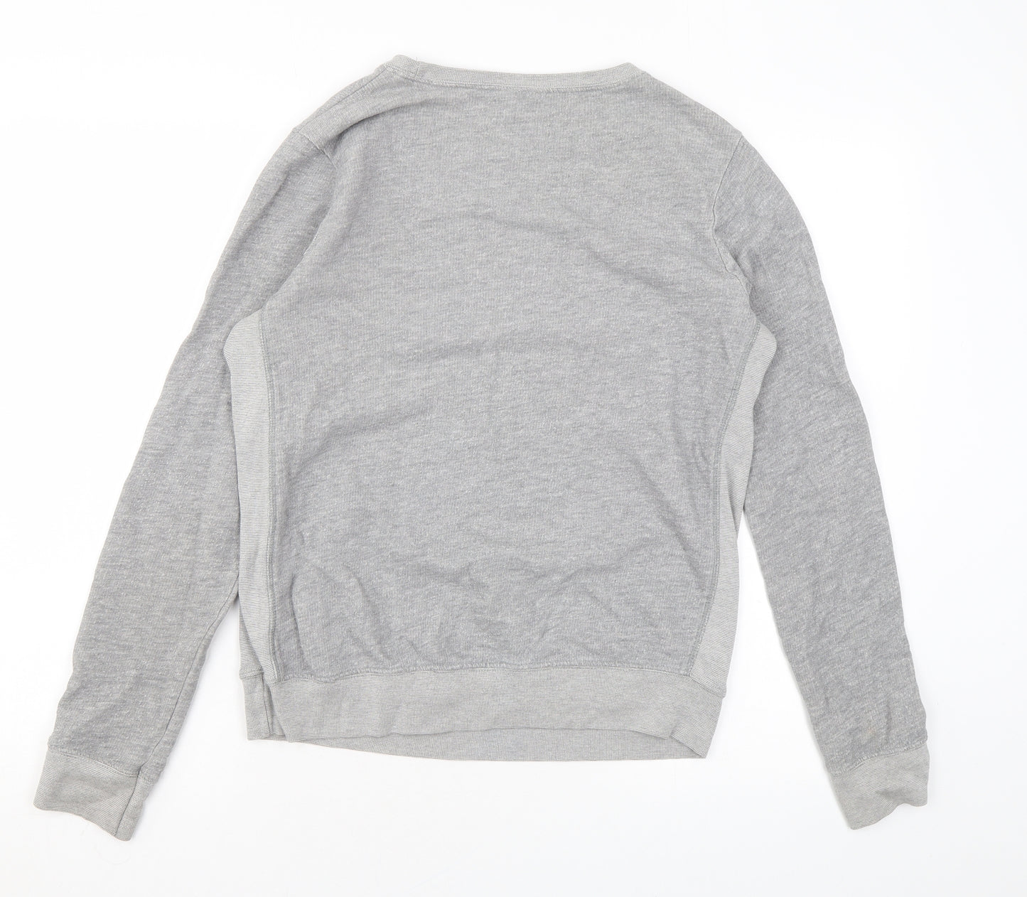 Topshop Womens Grey Cotton Pullover Sweatshirt Size 10 Pullover