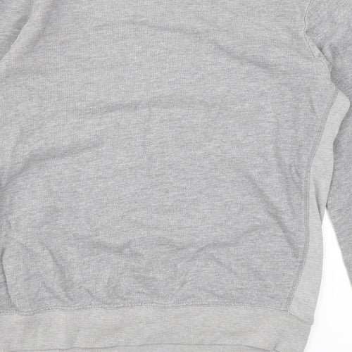 Topshop Womens Grey Cotton Pullover Sweatshirt Size 10 Pullover