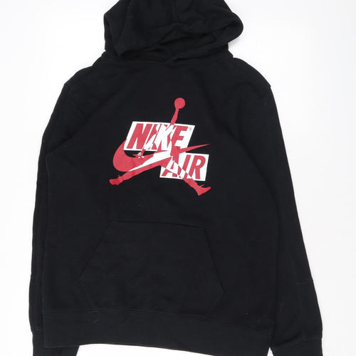 Air Jordan Mens Black Cotton Pullover Hoodie Size XL - Nike Air