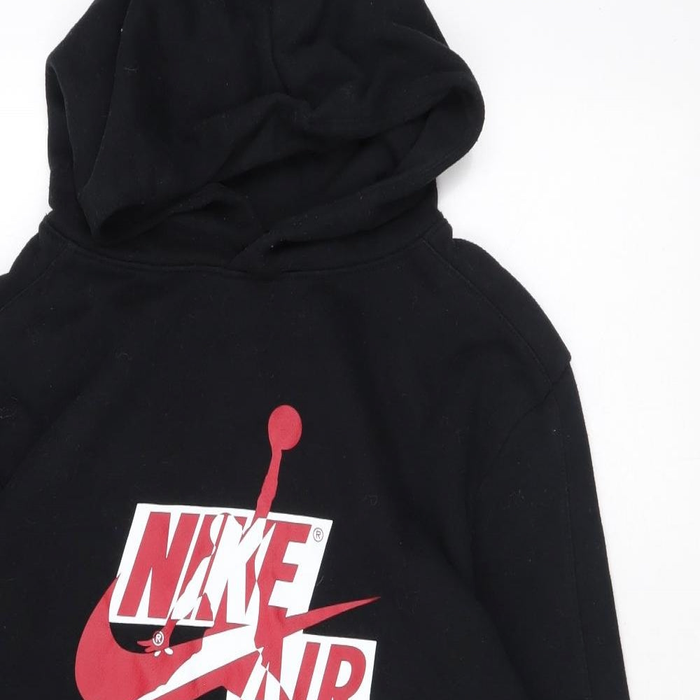Air Jordan Mens Black Cotton Pullover Hoodie Size XL - Nike Air