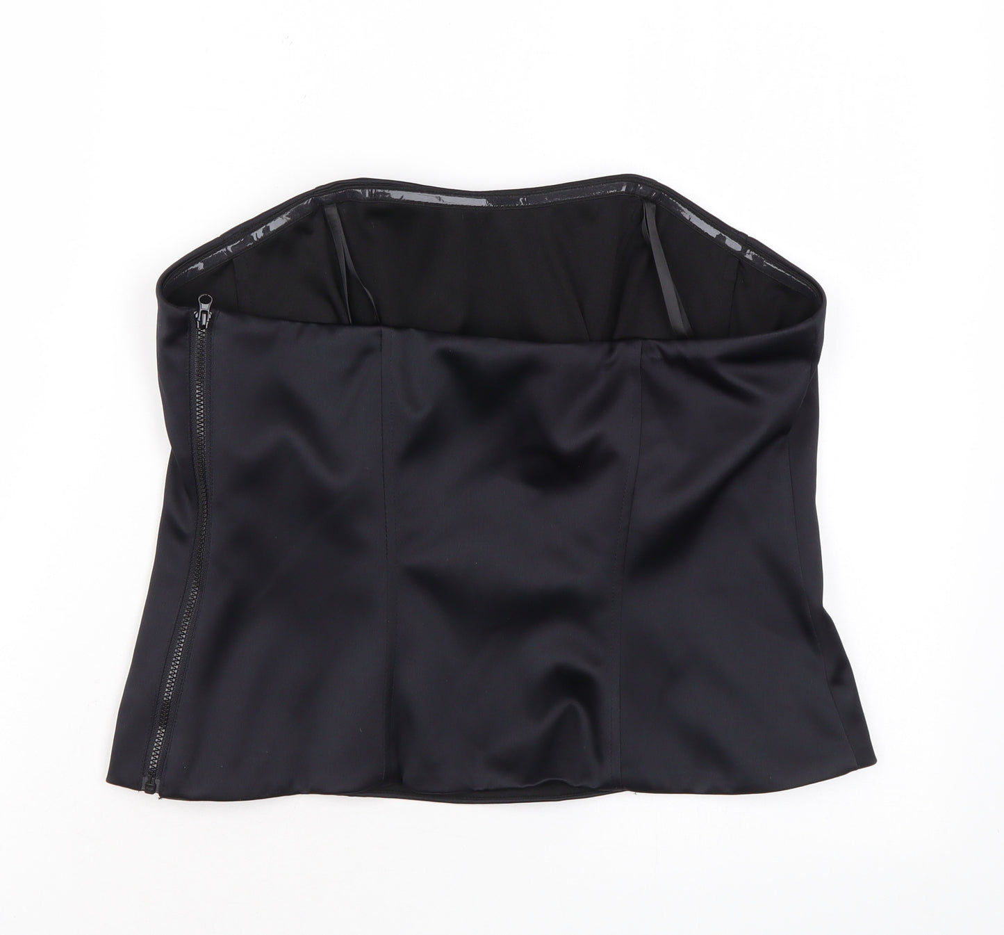 Marks and Spencer Womens Black Polyester Basic Blouse Size 14 Off the Shoulder