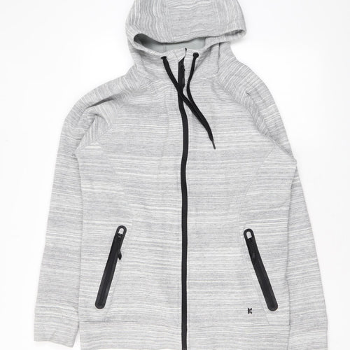 Kyodan Mens Grey Striped Jacket Size L Zip