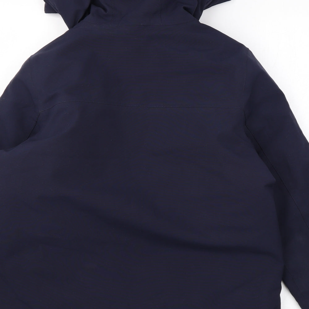 TOG24 Boys Blue Rain Coat Coat Size 12-13 Years Zip