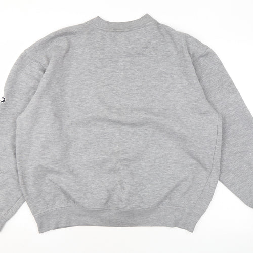 Reebok Mens Grey Polyester Pullover Sweatshirt Size M