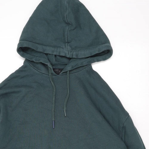 ASOS Mens Green Cotton Pullover Hoodie Size S
