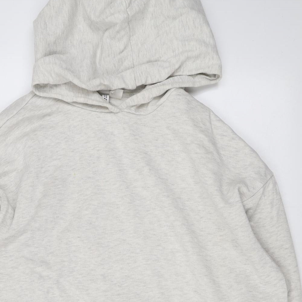 Divided by H&M Mens Beige Cotton Pullover Hoodie Size M