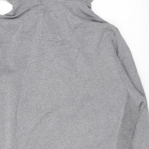 Franklin & Marshall Mens Grey Cotton Full Zip Hoodie Size 2XL