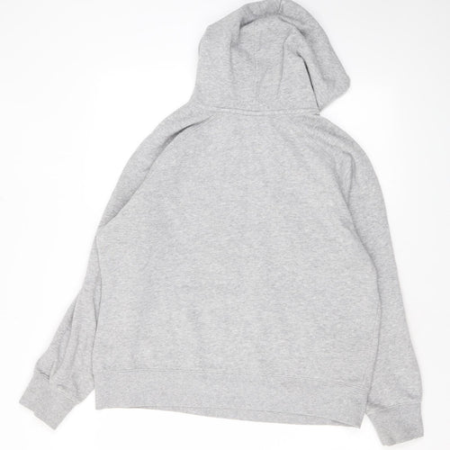 New Balance Mens Grey Cotton Pullover Hoodie Size L